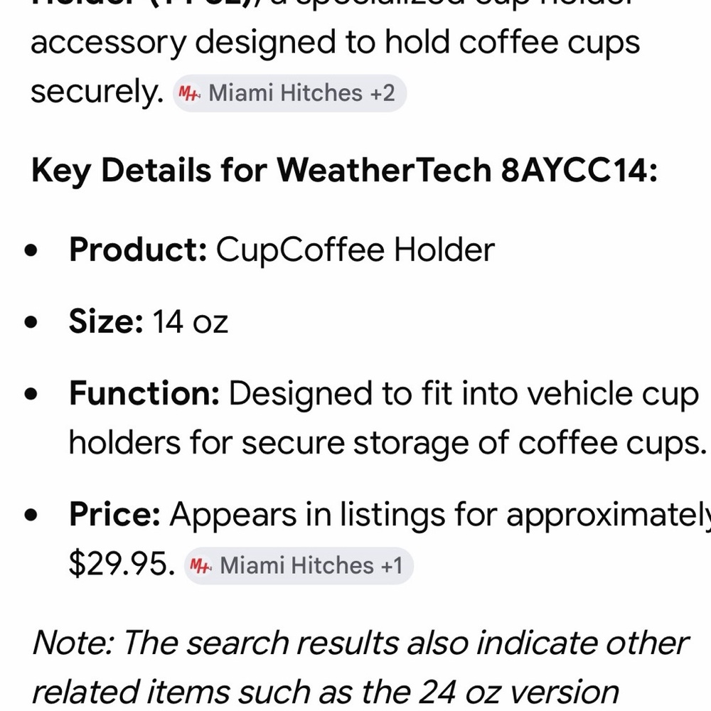 Weathertech cupcoffee - Picture 3 of 6